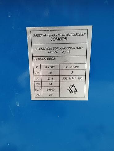 Električni toplovodni kotao Zastava – Specijalni Automobili, Sombor na lalafo.rs — 4 Električni toplovodni kotao Zastava – Specijalni Automobili, Sombor — 4