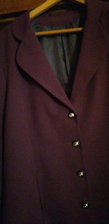 Ženska elegantna jakna/sako – tamnoljubičaste boje. Klasičan kroj sa na lalafo.rs — 4 Ženska elegantna jakna/sako – tamnoljubičaste boje. Klasičan kroj sa — 4