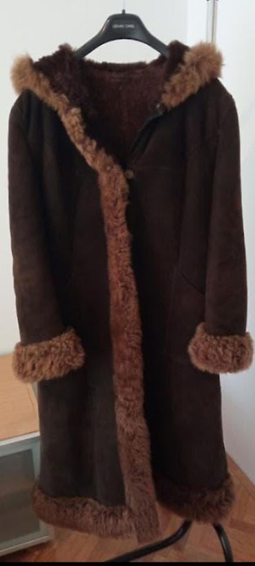 Ženska dugačka jakna/kaput od prirodnog krzna (shearling) u tamno at lalafo.rs — 2 Ženska dugačka jakna/kaput od prirodnog krzna (shearling) u tamno — 2