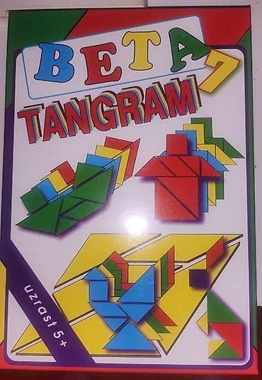 Sadržaj: 28 delova za tangram i 19 šema različitih predmeta i bića i na lalafo.rs — 1 Sadržaj: 28 delova za tangram i 19 šema različitih predmeta i bića i — 1