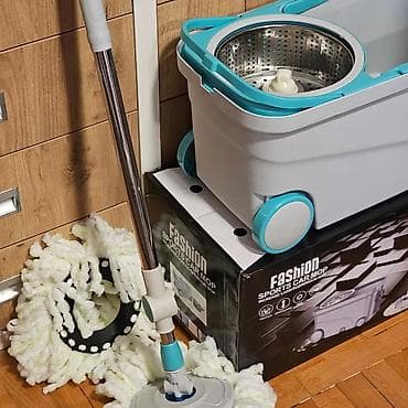 Rotacioni mop sa kantom na točkiće – set za brzo i efikasno čišćenje na lalafo.rs — 4 Rotacioni mop sa kantom na točkiće – set za brzo i efikasno čišćenje — 4