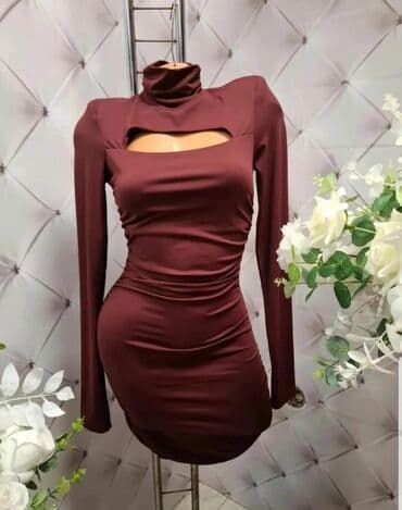 XL, bоја - Bordo, Koktel, klub, Dugih rukava na lalafo.rs XL, bоја - Bordo, Koktel, klub, Dugih rukava