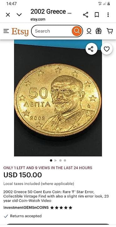 harry potter vt401 k: Retka kovanica od 50 evro centi iz Grčke, izdata 2002. godine. Na at lalafo.rs — 3 harry potter vt401 k: Retka kovanica od 50 evro centi iz Grčke, izdata 2002. godine. Na — 3