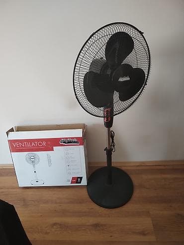 Stubni ventilatori: DigiTech samostojeći podni ventilator – 16 inča, 45 W, crna boja - na lalafo.rs — 1 Stubni ventilatori: DigiTech samostojeći podni ventilator – 16 inča, 45 W, crna boja - — 1