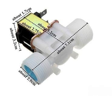 Laundry Machine Parts: Elektromagnetni ventil za vodu 12V DC, pritisak do 8 bar. Ključne at lalafo.rs — 2 Laundry Machine Parts: Elektromagnetni ventil za vodu 12V DC, pritisak do 8 bar. Ključne — 2
