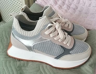 Ženske patike – siva/bež kombinacija sa platformom - Dizajn: moderan na lalafo.rs — 1 Ženske patike – siva/bež kombinacija sa platformom - Dizajn: moderan — 1