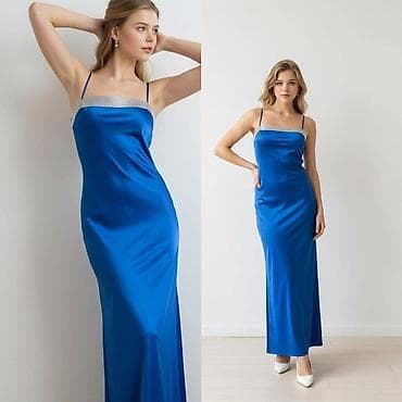 Svečana duga haljina sa tankim bretelama i ukrasnim štras po gornjem na lalafo.rs — 1 Svečana duga haljina sa tankim bretelama i ukrasnim štras po gornjem — 1