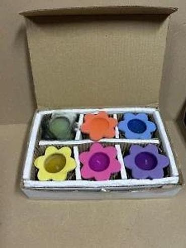 pepco svece: Set od 6 sveća u obliku cveta - Šareni set dekorativnih sveća u at lalafo.rs — 2 pepco svece: Set od 6 sveća u obliku cveta - Šareni set dekorativnih sveća u — 2