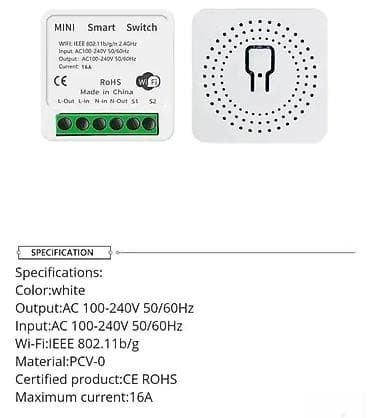 Mini WiFi Prekidač za Doznu 16A 🌐🔌 Tajmer, eWeLink App, Pogodan za na lalafo.rs — 2 Mini WiFi Prekidač za Doznu 16A 🌐🔌 Tajmer, eWeLink App, Pogodan za — 2
