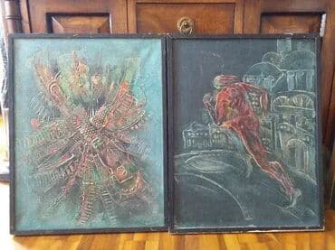 Dve slike ulje na platnu u debelom nanosu. Slike su potpisane i idu u na lalafo.rs Dve slike ulje na platnu u debelom nanosu. Slike su potpisane i idu u