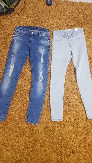 Ženske uske farmerke – 2 para - Levi par: tamniji teksas sa ispranim na lalafo.rs Ženske uske farmerke – 2 para - Levi par: tamniji teksas sa ispranim