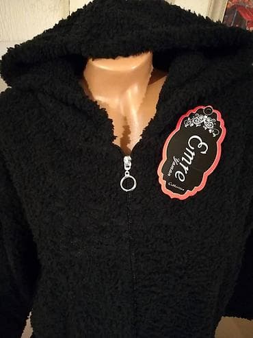 Novi zenski dzemper-duks sa kapuljacom Emre Crni 5XL 6XL. Turski na lalafo.rs — 2 Novi zenski dzemper-duks sa kapuljacom Emre Crni 5XL 6XL. Turski — 2