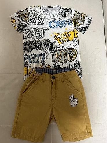 Komplet za dečaka, potpuno ocuvan, bez tragova nošenja. Pamuk na lalafo.rs — 1 Komplet za dečaka, potpuno ocuvan, bez tragova nošenja. Pamuk — 1