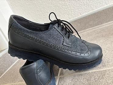 Elegantne ženske cipele sa pertlama u tamno plavoj nijansi na lalafo.rs — 1 Elegantne ženske cipele sa pertlama u tamno plavoj nijansi — 1