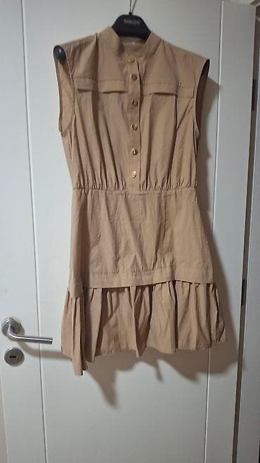 Bež haljina bez rukava – PS Studio - Kroj: ravno padajući gornji deo na lalafo.rs — 2 Bež haljina bez rukava – PS Studio - Kroj: ravno padajući gornji deo — 2