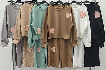 Damski komplet trenerke – duks + pantalone širokih nogavica - Model na lalafo.rs — 7 Damski komplet trenerke – duks + pantalone širokih nogavica - Model — 7