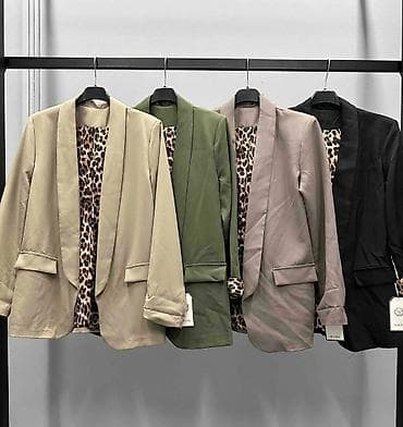 Ženski blejzer sa leopard postavom na manžetnama - Kroj: duži, ravnog na lalafo.rs — 5 Ženski blejzer sa leopard postavom na manžetnama - Kroj: duži, ravnog — 5