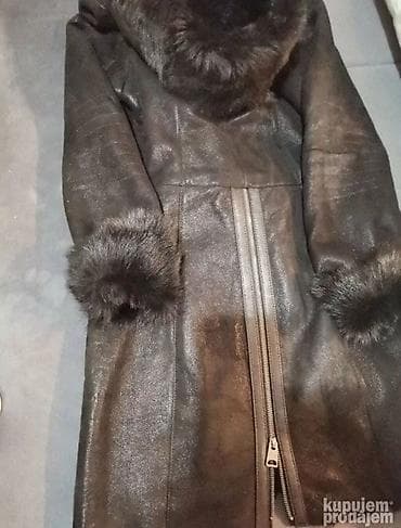 Ženska kožna jakna/kaput LionLeather – veličina L - Model: dugi kaput na lalafo.rs — 2 Ženska kožna jakna/kaput LionLeather – veličina L - Model: dugi kaput — 2