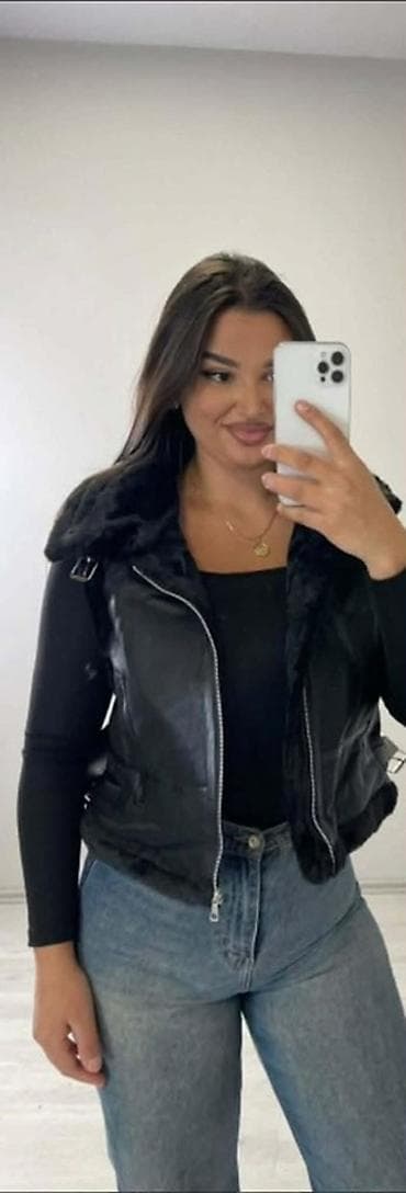 prsluk jaknica mango u: Ženska prsluk-jakna sa krznenom postavom - Model: kraći prsluk sa at lalafo.rs — 2 prsluk jaknica mango u: Ženska prsluk-jakna sa krznenom postavom - Model: kraći prsluk sa — 2