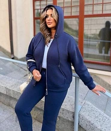 Pamuk full termo 🔥Komplet trenerka za punije🔥 Crna, miš siva, teget i na lalafo.rs — 2 Pamuk full termo 🔥Komplet trenerka za punije🔥 Crna, miš siva, teget i — 2