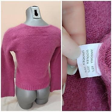 Ženski džemper OLA, veličina S. Boja: ciklama/roze. V-izrez, duži na lalafo.rs — 2 Ženski džemper OLA, veličina S. Boja: ciklama/roze. V-izrez, duži — 2