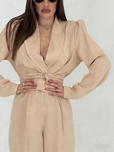 🔥Elegantni ženski kombinezon sa džemper-kragnom (šal kragna) i dugim na lalafo.rs — 7 🔥Elegantni ženski kombinezon sa džemper-kragnom (šal kragna) i dugim — 7