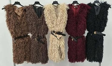 pantalone butiku ali: Ženska krznena prsluk-pončo bez rukava sa teksturiranom “curly” na lalafo.rs — 2 pantalone butiku ali: Ženska krznena prsluk-pončo bez rukava sa teksturiranom “curly” — 2