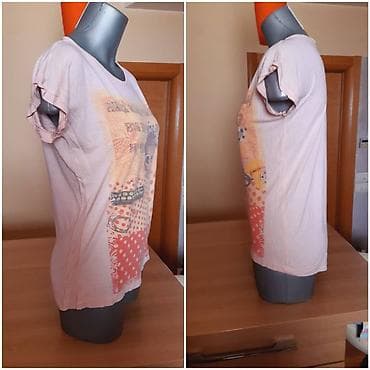 Ženska majica kratkih rukava, svetloroze boje sa printom u retro stilu na lalafo.rs — 3 Ženska majica kratkih rukava, svetloroze boje sa printom u retro stilu — 3