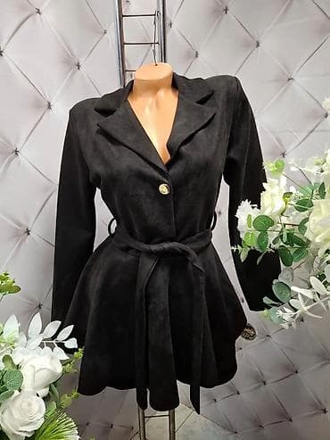 dve suknje po: Ženski strukirani sako/kaputić od velura - Model sa dubokim reverom i na lalafo.rs — 2 dve suknje po: Ženski strukirani sako/kaputić od velura - Model sa dubokim reverom i — 2