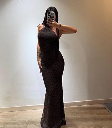 Elegantna duga haljina u čokoladno braon boji. - Kroj: uska silueta na lalafo.rs — 3 Elegantna duga haljina u čokoladno braon boji. - Kroj: uska silueta — 3