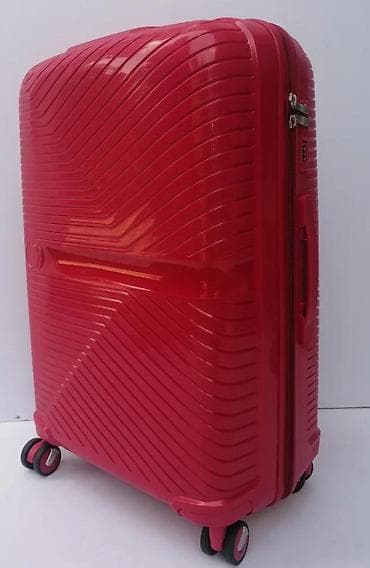 Travel suitcases and bags: Tvrdi kofer na točkićima – crveni - Materijal: čvrsta ABS/plastika sa at lalafo.rs — 5 Travel suitcases and bags: Tvrdi kofer na točkićima – crveni - Materijal: čvrsta ABS/plastika sa — 5