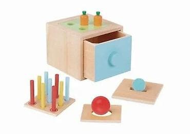 Drvena Montessori kutija sa umetnim pločama – set za rano učenje - na lalafo.rs Drvena Montessori kutija sa umetnim pločama – set za rano učenje -
