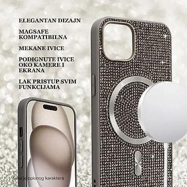 Maska Magsafe Glam za iPhone 15 Pro Max 6.7 zelena. Kataloški broj na lalafo.rs — 3 Maska Magsafe Glam za iPhone 15 Pro Max 6.7 zelena. Kataloški broj — 3