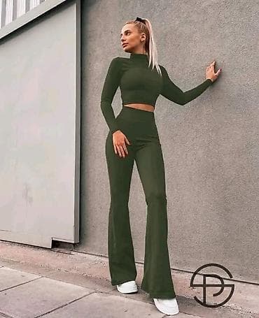 Women's Clothing: Dvoset ženski komplet – top i pantalone sa zvonom - Gornji deo: uski at lalafo.rs — 3 Women's Clothing: Dvoset ženski komplet – top i pantalone sa zvonom - Gornji deo: uski — 3