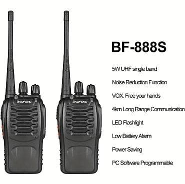 Baofeng BF-888S – set od 2 komada - UHF opseg: 400–480 MHz (FCC ID na lalafo.rs — 4 Baofeng BF-888S – set od 2 komada - UHF opseg: 400–480 MHz (FCC ID — 4