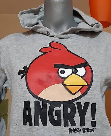 H&M duks sa kapuljačom – Angry Birds motiv - Boja: svetlosiva - at lalafo.rs — 2 H&M duks sa kapuljačom – Angry Birds motiv - Boja: svetlosiva - — 2