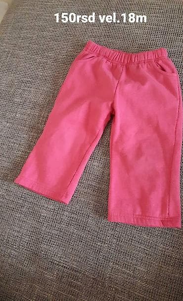 Dečje roze pantalone za bebe/devojčice - Veličina: 18 meseci (vel na lalafo.rs — 1 Dečje roze pantalone za bebe/devojčice - Veličina: 18 meseci (vel — 1