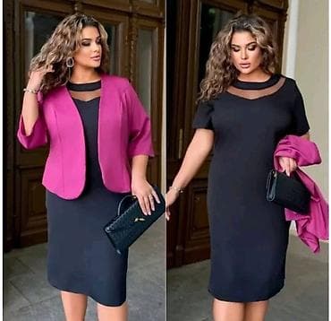 💜NOVA KOLEKCIJA💛 Komplet za punije: HALJINA + BLEJZER - Elegantna na lalafo.rs — 3 💜NOVA KOLEKCIJA💛 Komplet za punije: HALJINA + BLEJZER - Elegantna — 3