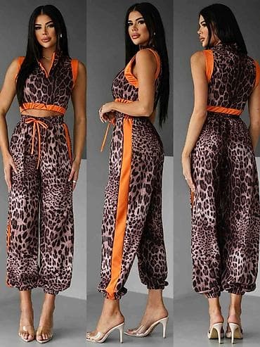 Dvoslojni ženski komplet sa leopard printom - Model: dvodelni set – na lalafo.rs Dvoslojni ženski komplet sa leopard printom - Model: dvodelni set –