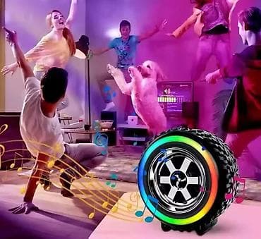 Bluetooth zvučnik u obliku automobilske gume sa RGB LED osvetljenjem na lalafo.rs Bluetooth zvučnik u obliku automobilske gume sa RGB LED osvetljenjem