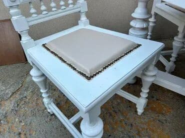 Stilske garniture: Stari stilski trpezarijski sto i 4 stolice ALT DEUTSCH 🕰️ Komplet na lalafo.rs — 1 Stilske garniture: Stari stilski trpezarijski sto i 4 stolice ALT DEUTSCH 🕰️ Komplet — 1