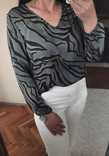 Amélie Amélie bluza od svile i viskose 🫶 Originalna sa dezenom na lalafo.rs — 3 Amélie Amélie bluza od svile i viskose 🫶 Originalna sa dezenom — 3