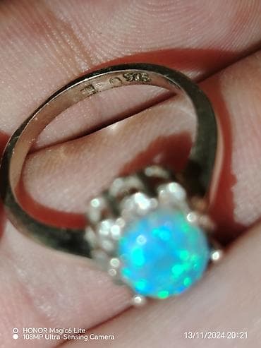 SREBRNI PRSTEN sa (DRAGIM KAMENOM PLAVI AUSTRALIJSKI OPAL-925) na lalafo.rs — 3 SREBRNI PRSTEN sa (DRAGIM KAMENOM PLAVI AUSTRALIJSKI OPAL-925) — 3