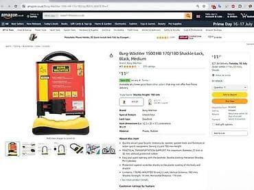 cepaci za drva: Burg Wächter U-lock (model Profi 1500 HB 170/180) - Robusna U-brava na lalafo.rs — 5 cepaci za drva: Burg Wächter U-lock (model Profi 1500 HB 170/180) - Robusna U-brava — 5