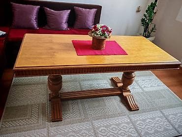 Drveni sto za dnevni boravak/trpezariju - Materijal: masivno drvo na lalafo.rs — 2 Drveni sto za dnevni boravak/trpezariju - Materijal: masivno drvo — 2