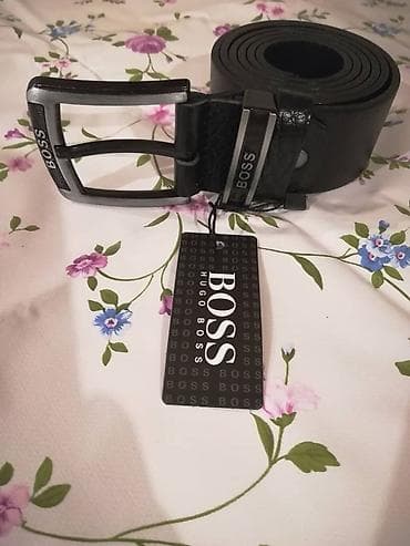 Novi muski kozni markirani kais Hugo Boss u crnoj boji. Zemlja porekla na lalafo.rs — 4 Novi muski kozni markirani kais Hugo Boss u crnoj boji. Zemlja porekla — 4