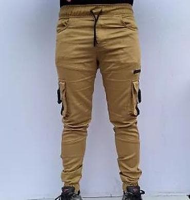 pantalone gina benotti: Muške cargo pantalone – bež/karamel boja - Kroj: slim/skinny nogavice na lalafo.rs — 3 pantalone gina benotti: Muške cargo pantalone – bež/karamel boja - Kroj: slim/skinny nogavice — 3