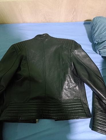 Ženska kožna jakna u biker stilu – crna - Materijal: prirodna koža na lalafo.rs — 2 Ženska kožna jakna u biker stilu – crna - Materijal: prirodna koža — 2