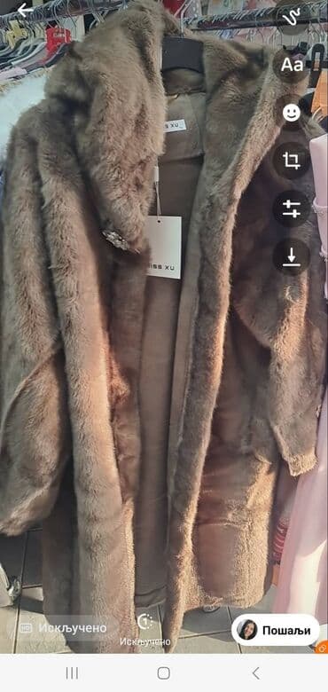 Krzneni kaputi: 5XL, Veštačko krzno, bоја - Šareno na lalafo.rs Krzneni kaputi: 5XL, Veštačko krzno, bоја - Šareno