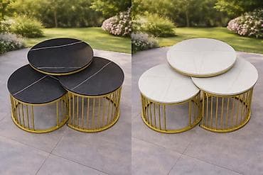 Furniture: 🪑✨ Set modernih stolića MILANO – 3 komada – imitacija mermera 🏡 at lalafo.rs — 3 Furniture: 🪑✨ Set modernih stolića MILANO – 3 komada – imitacija mermera 🏡 — 3